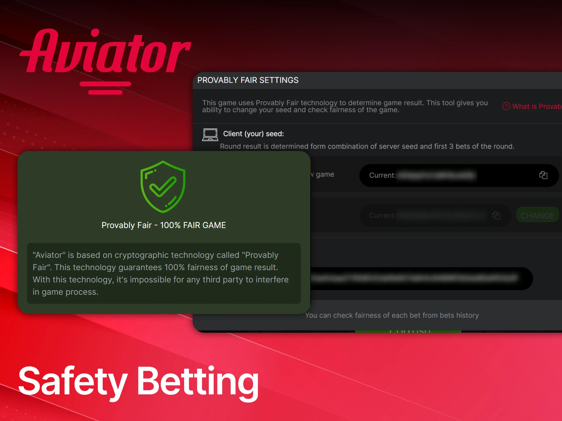 Play with confidence knowing safety betting is ensured while enjoying Aviator.