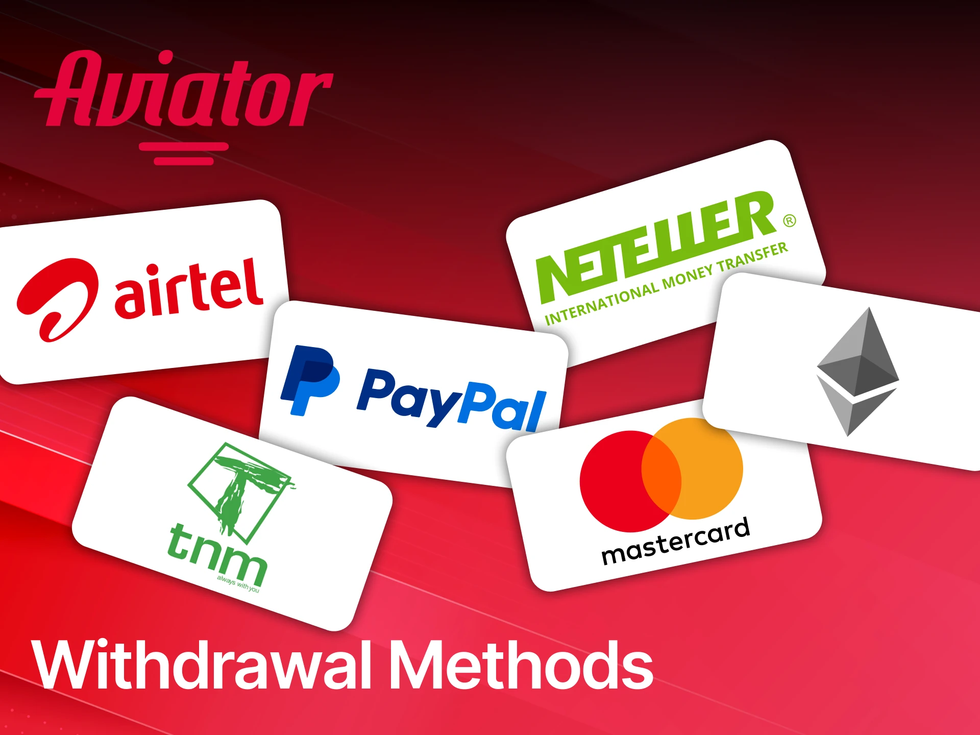 See the quick guide for withdrawal methods to cash out your Aviator winnings.