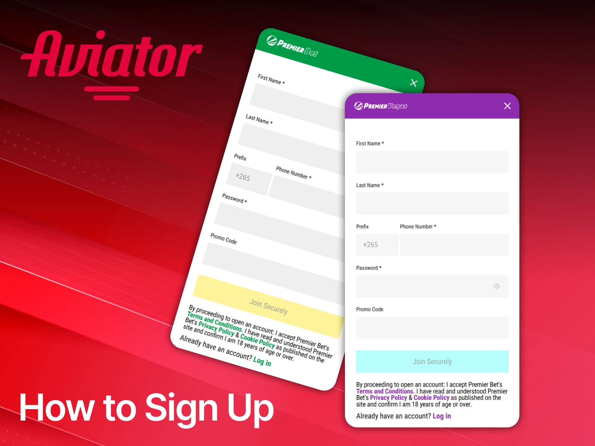 Learn the quick steps to create your new Premier Bet account and start playing Aviator.