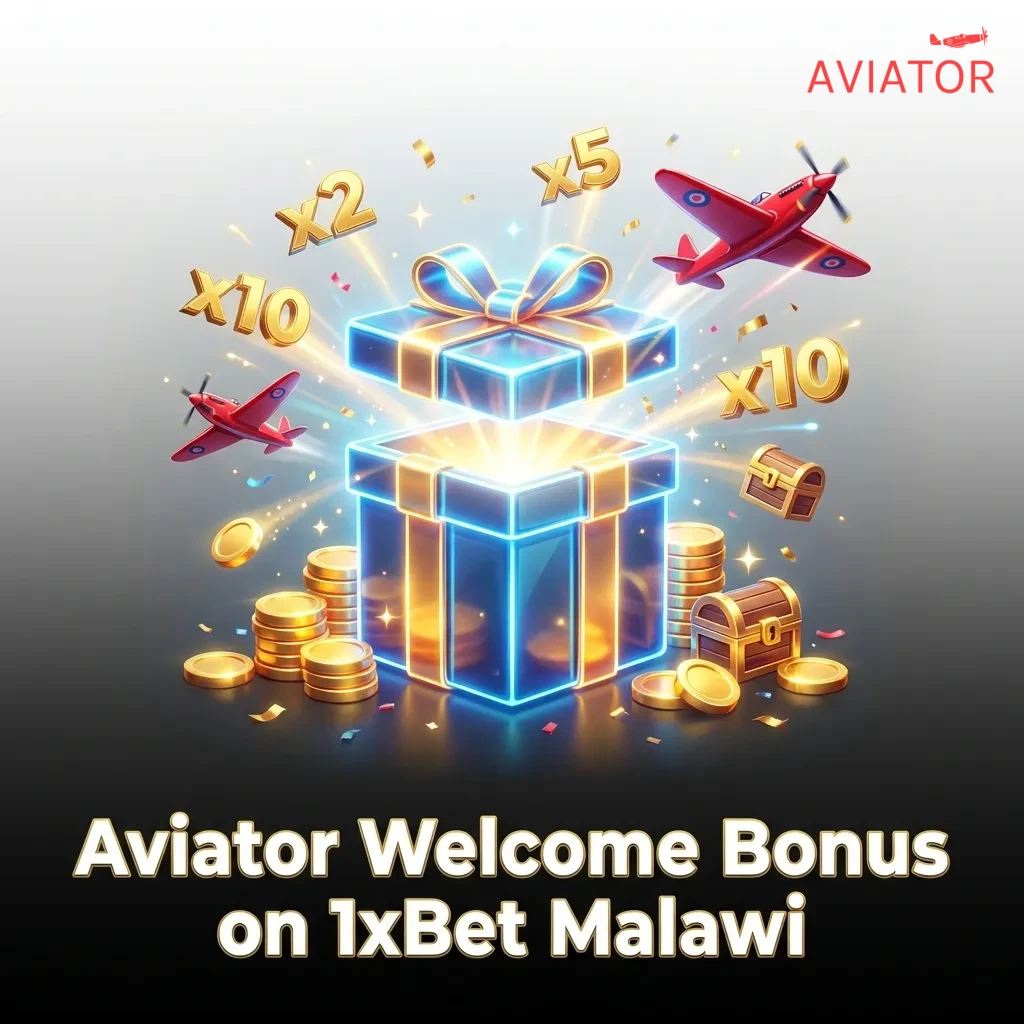 1xBet Malawi casino welcome bonus interface showing 200% deposit match offer with registration and deposit steps