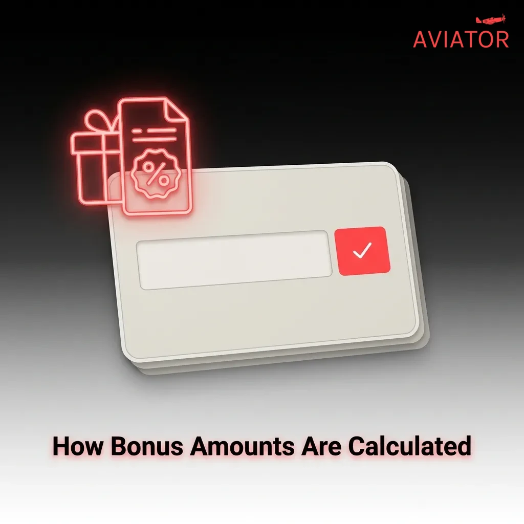 Casino bonus calculator showing deposit match percentages, maximum limits, and example calculations with amounts
