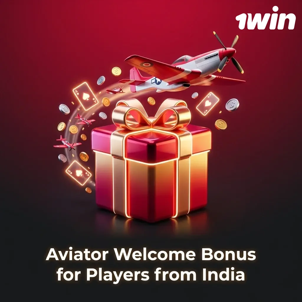 1win Aviator welcome bonus up to 500% across first four deposits for new players in India, minimum 500 INR