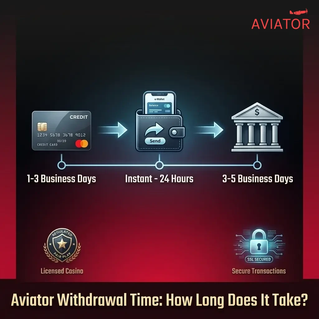 Aviator withdrawal times by payment method: UPI instant, crypto 30 min–3 hrs, net banking 1–3 days