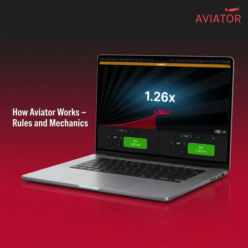 Aviator crash game showing multiplier climbing as plane flies, with bet panel and cash out button on screen