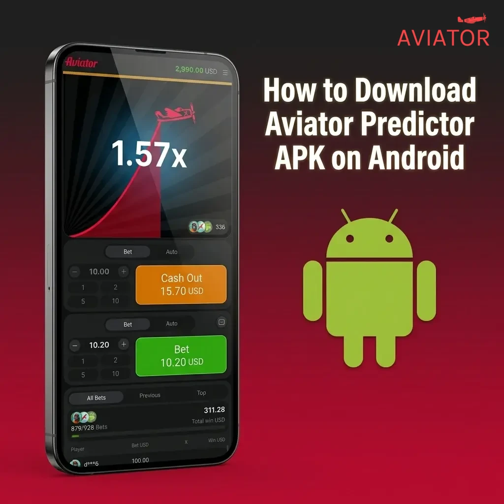 Android phone screen showing steps to download and install Aviator Predictor APK file from unknown sources settings