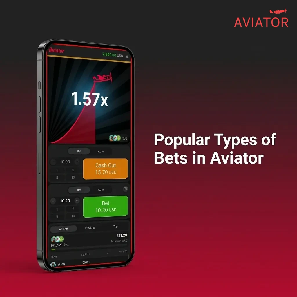 Aviator bet types including single bet, dual bet, auto bet and auto cash out for different risk levels