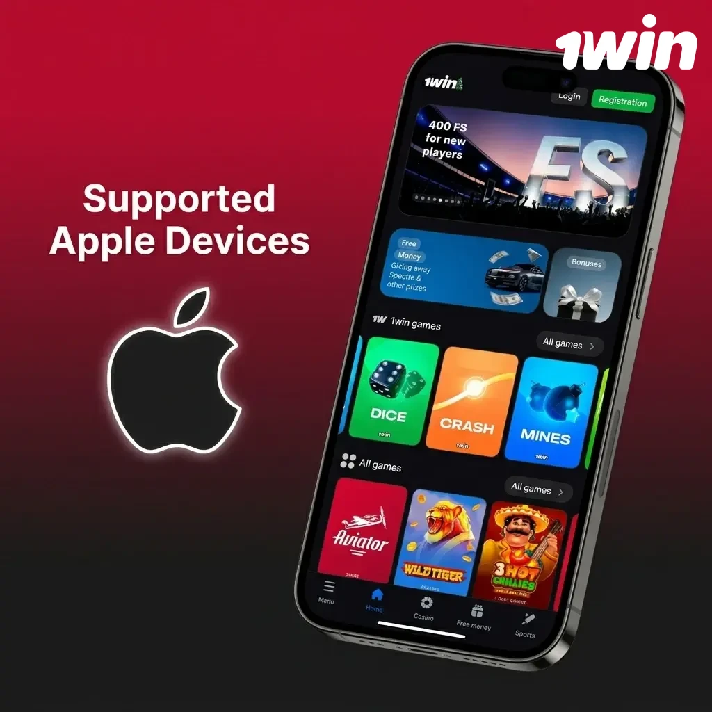 List of supported Apple iPhones for 1win Aviator app on iOS 12 and later, from iPhone SE 2020 to iPhone 16 Pro 2024