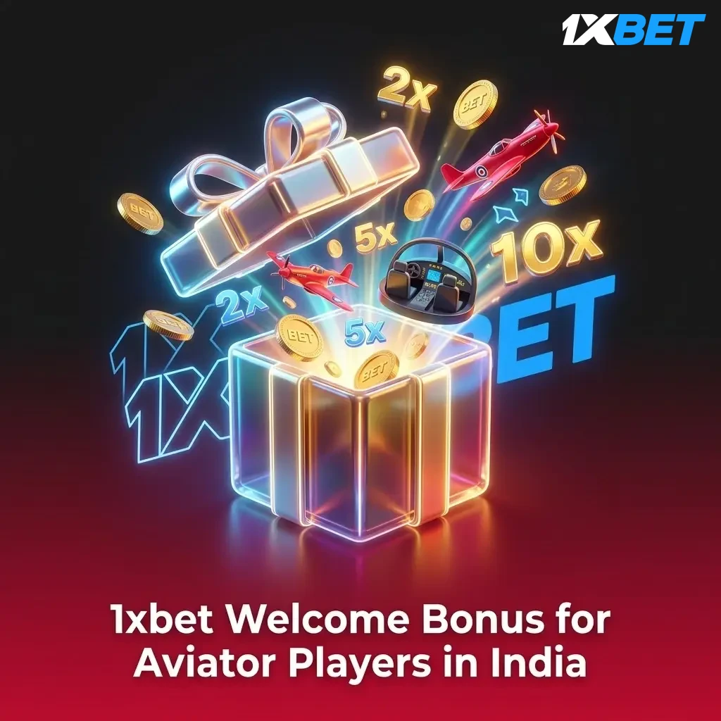 1xbet welcome bonus for Aviator players in India offering 100% match up to ₹1,50,000 plus 150 free spins