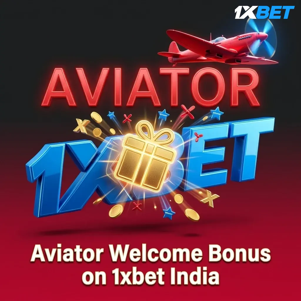 1xbet India Aviator welcome bonus offering 100% up to ₹1,50,000 plus 150 free spins for new players