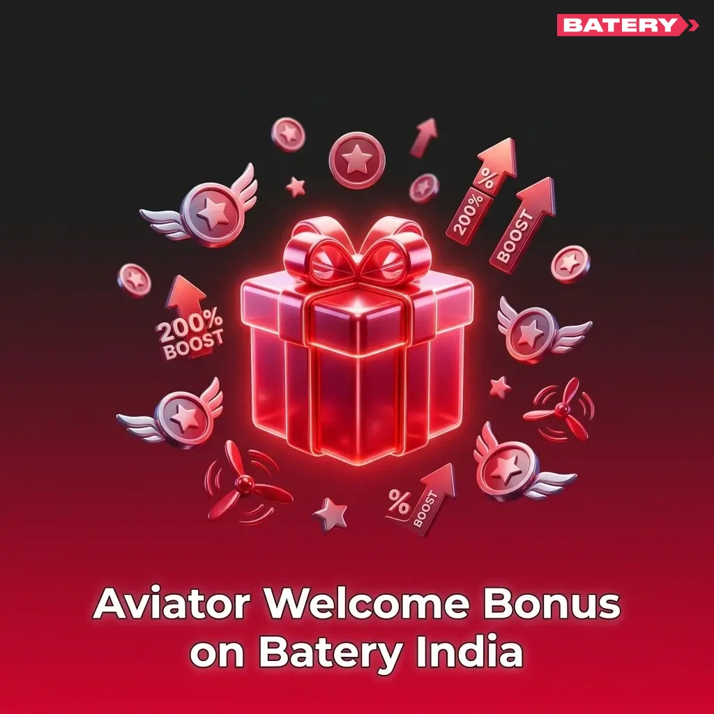 Batery India Aviator welcome bonus up to ₹1,50,000 plus 430 free spins across first five deposits
