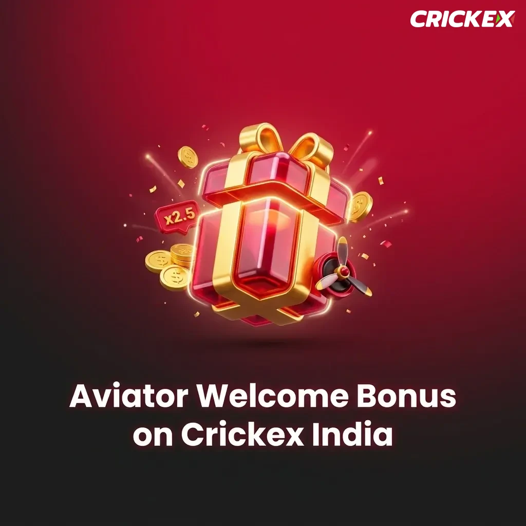 Crickex India welcome bonus up to 100% for new players with INR 500 minimum deposit for Aviator and casino games