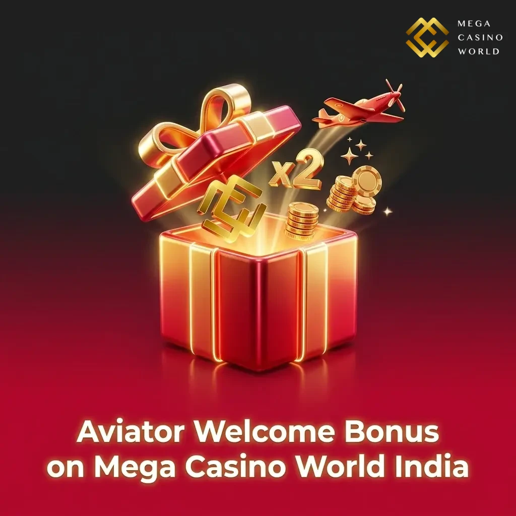 New players in India get 50% welcome bonus up to ₹12,000 on first deposit at Mega Casino World Aviator