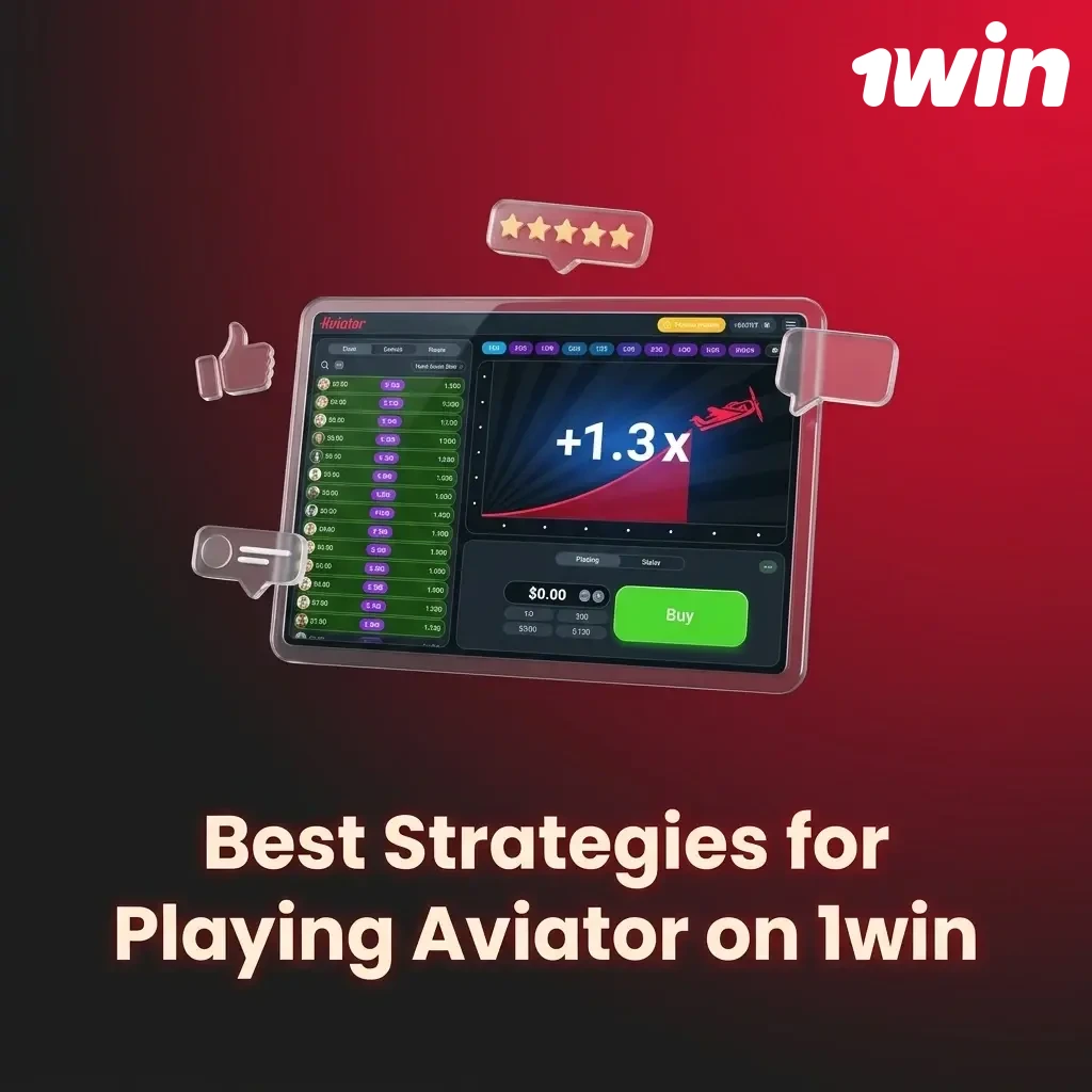 Aviator game strategies on 1win including low multiplier, dual bet, and flat betting approaches for better balance management