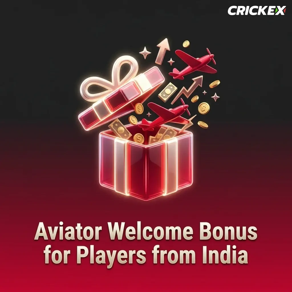 Crickex welcome bonus up to 100% for Indian players on Aviator with INR 500 minimum deposit