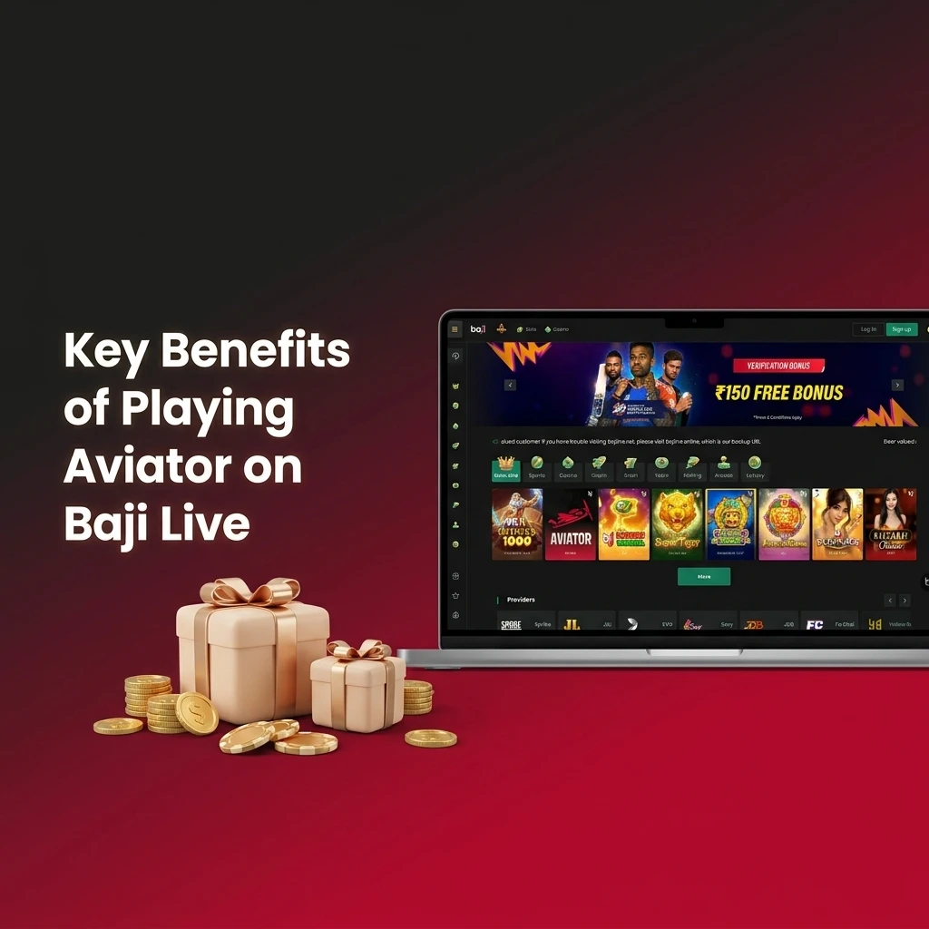 Key benefits of playing Aviator on Baji Live including 97% RTP, auto bet, INR support, and live stats for Indian players.