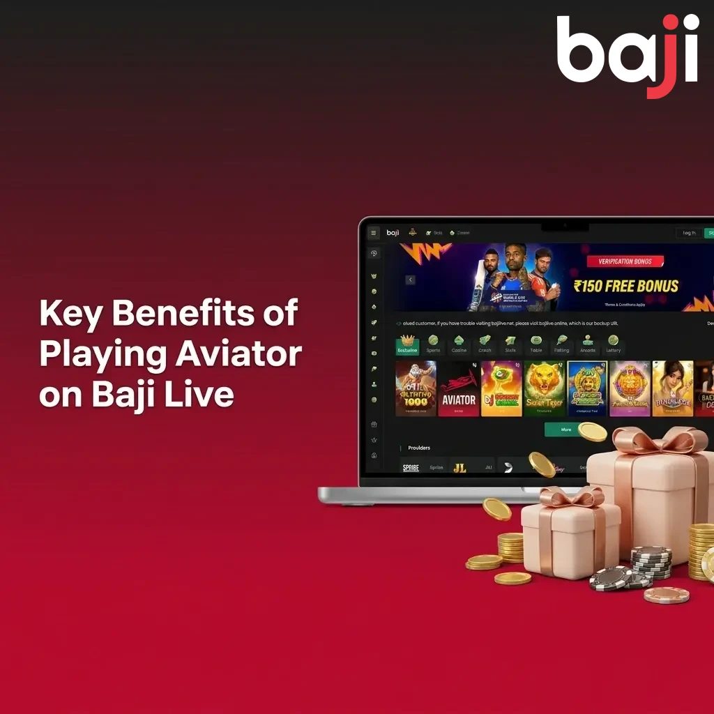 Key benefits of playing Aviator on Baji Live including 97% RTP, auto bet, INR support and live stats for Indian players