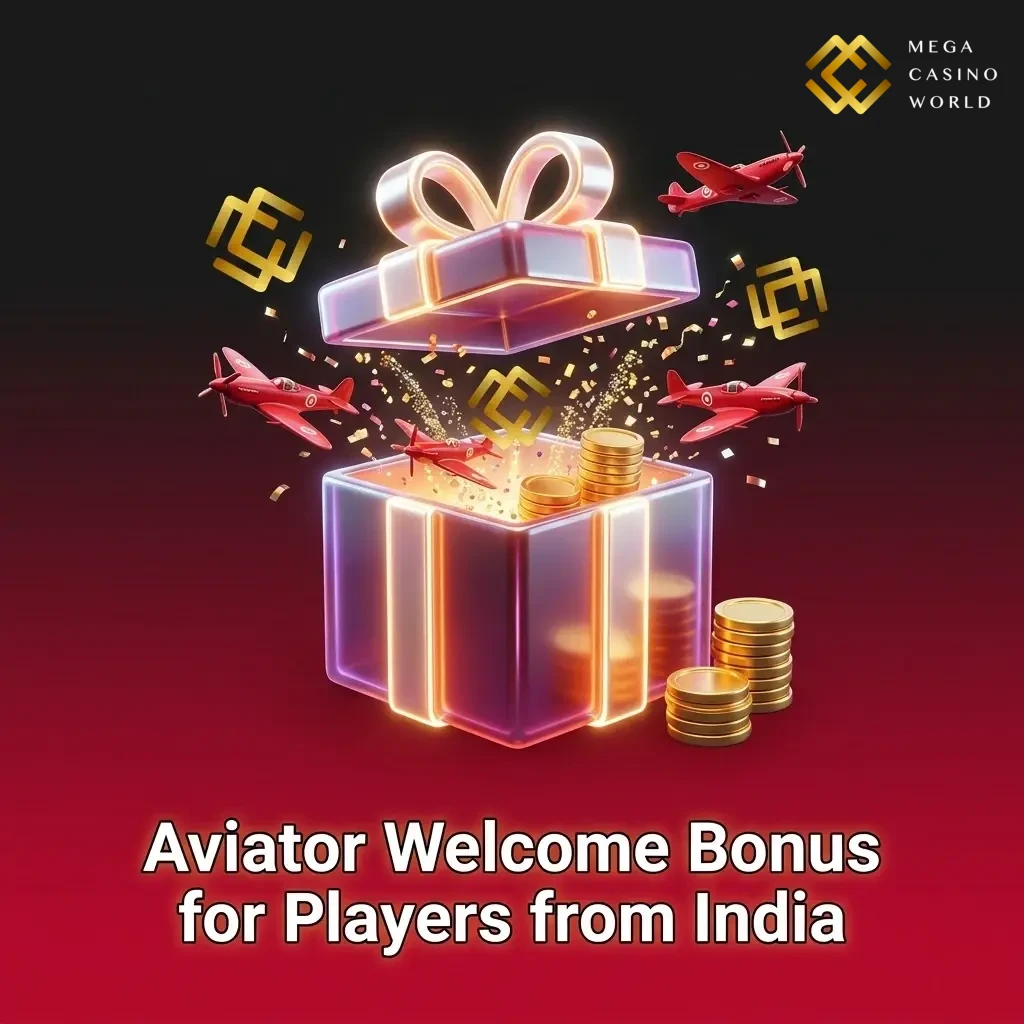 Mega Casino World Aviator welcome bonus 50% up to ₹12,000 for new players in India with 30x wagering requirement