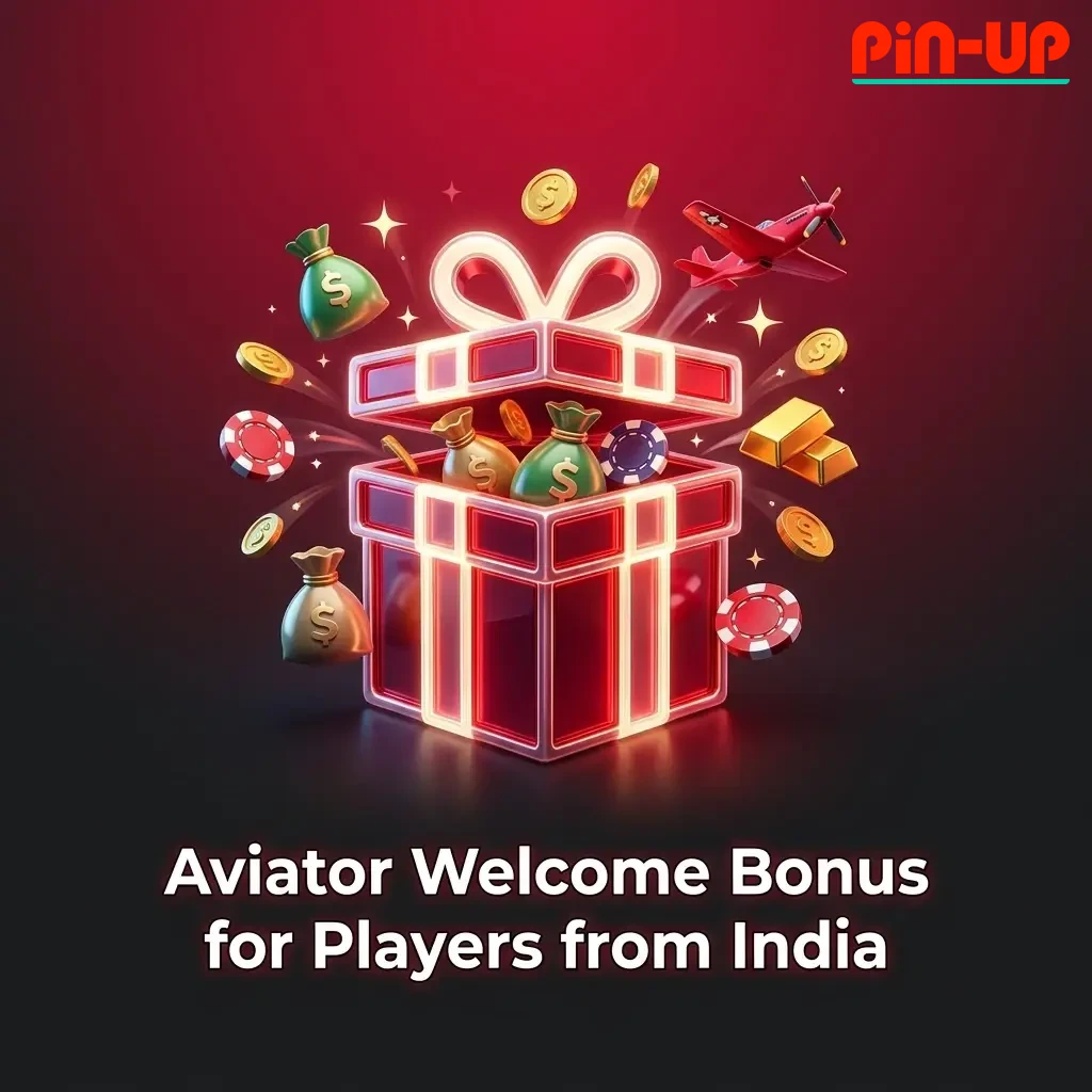 Pin-Up Aviator welcome bonus for Indian players up to 4,50,000 INR plus 250 free spins on first deposit