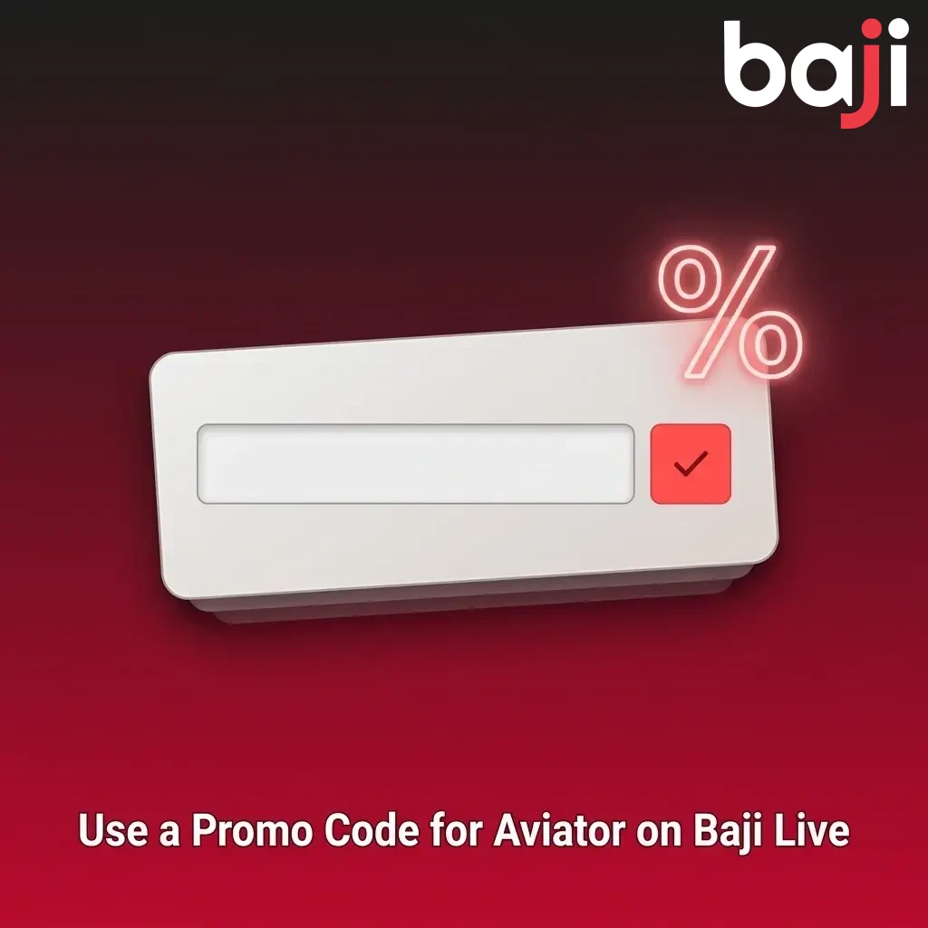 Baji Live Aviator promo code entry field during registration for bonus balance rewards
