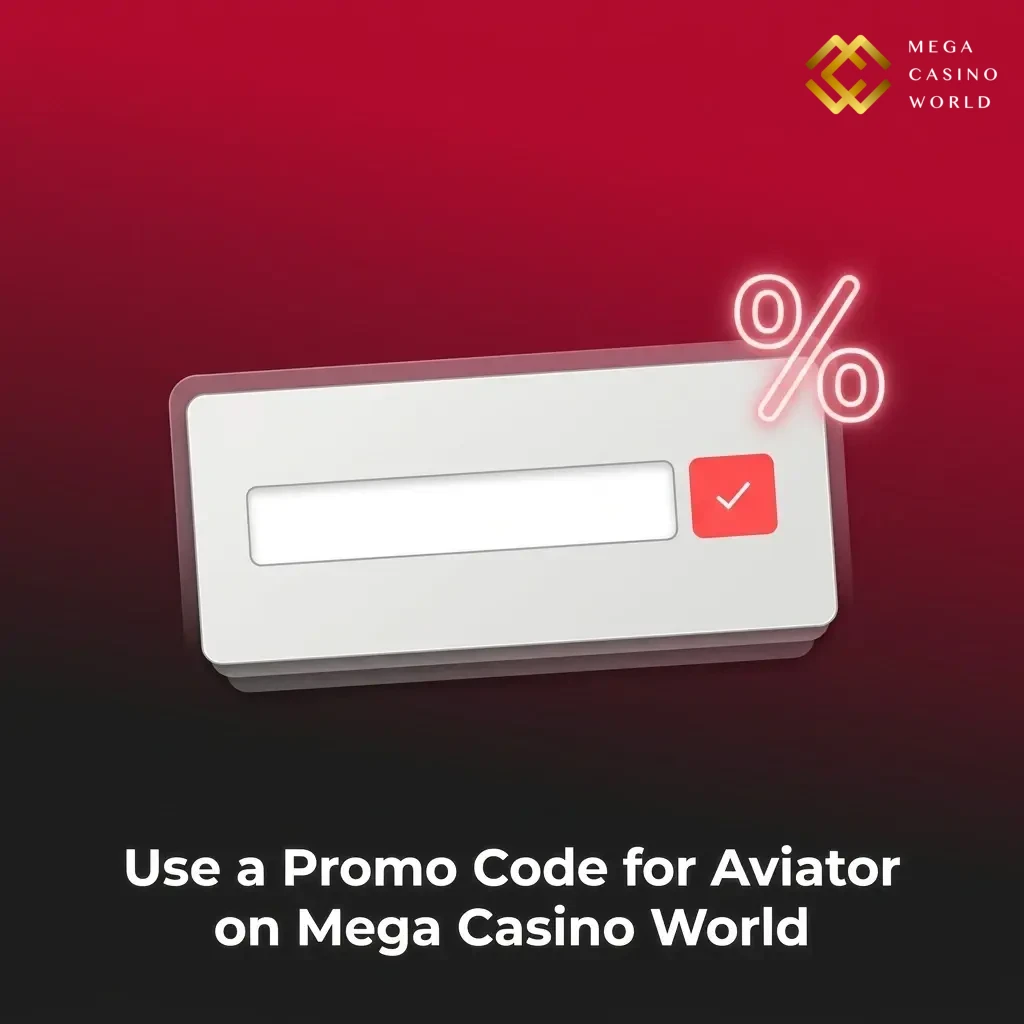 MCW50 promo code entry on Mega Casino World app to activate Aviator bonus via registration or Promotions section