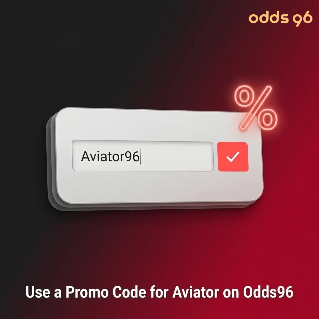 Odds96 Aviator promo code entry field in app promotions section for bonus activation