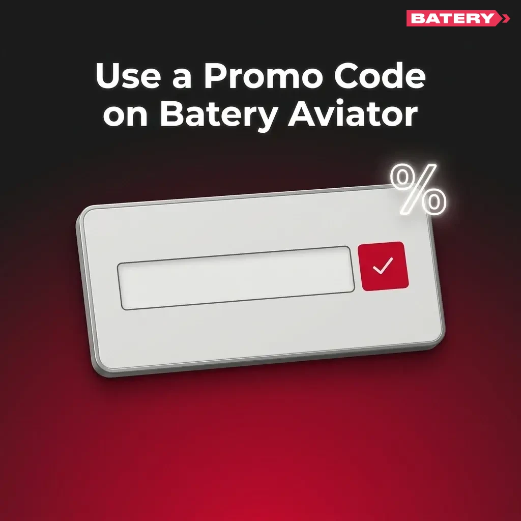 Batery Aviator promo code BATBONUS entry field during registration for extra bonus rewards