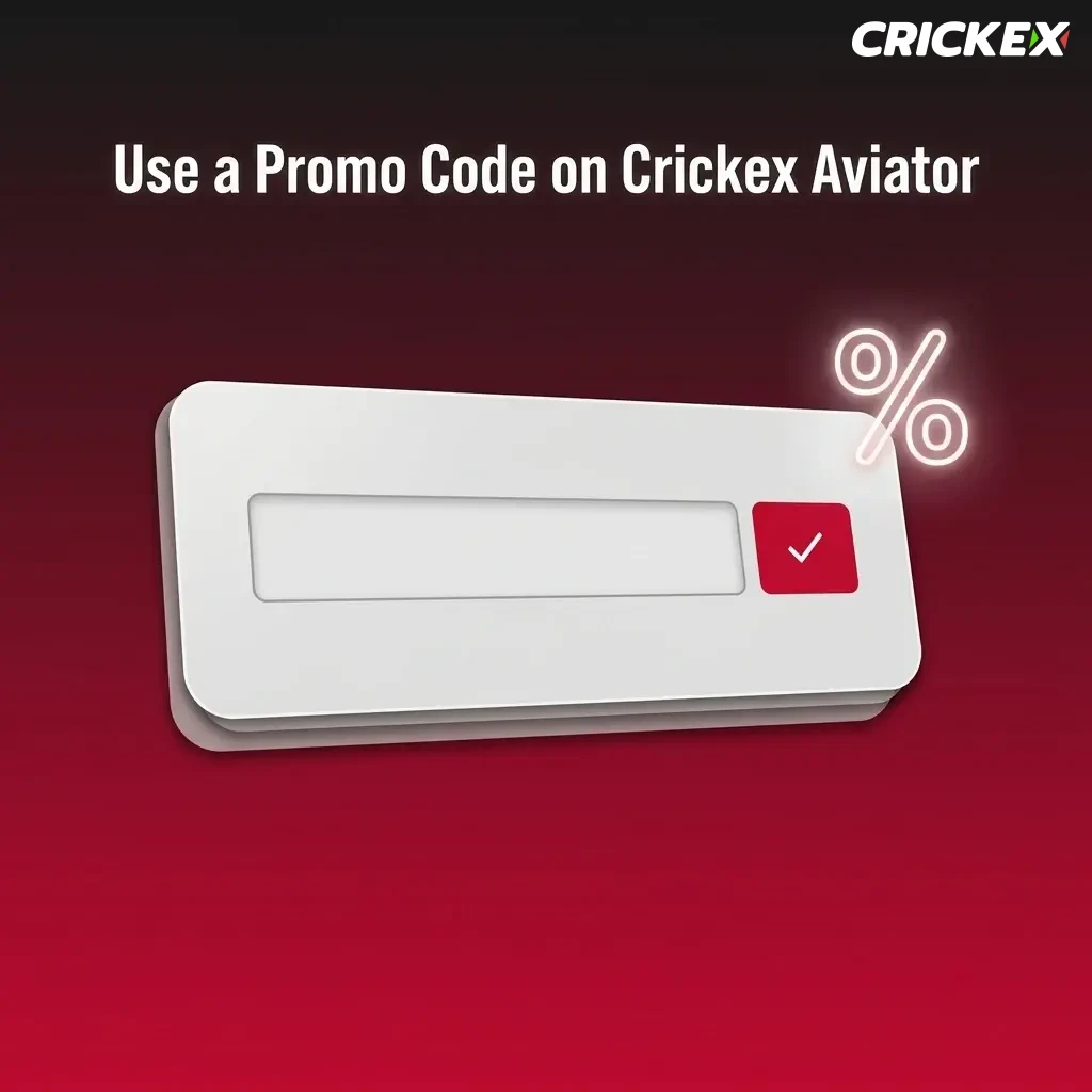 Crickex Aviator promo code CRICKEX100 entry field during registration for bonus value